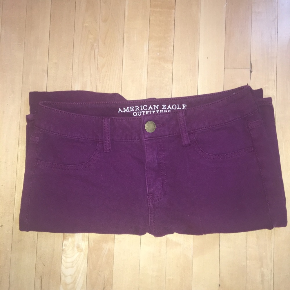 American Outfitters Maroon Jeggings
